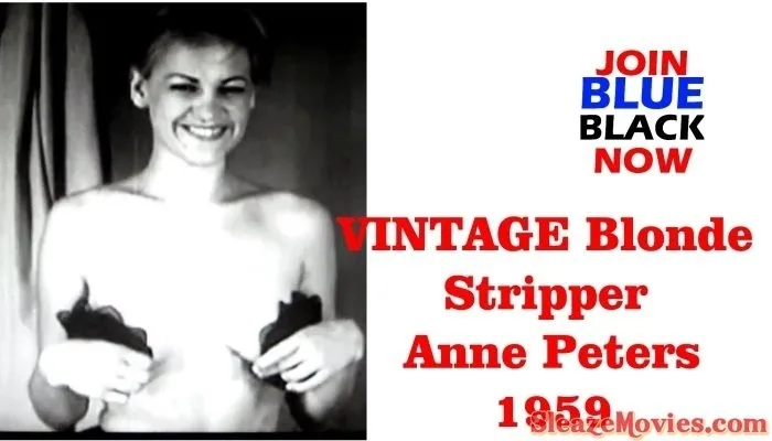 VINTAGE Blonde Stripper Anne Peters -1959
